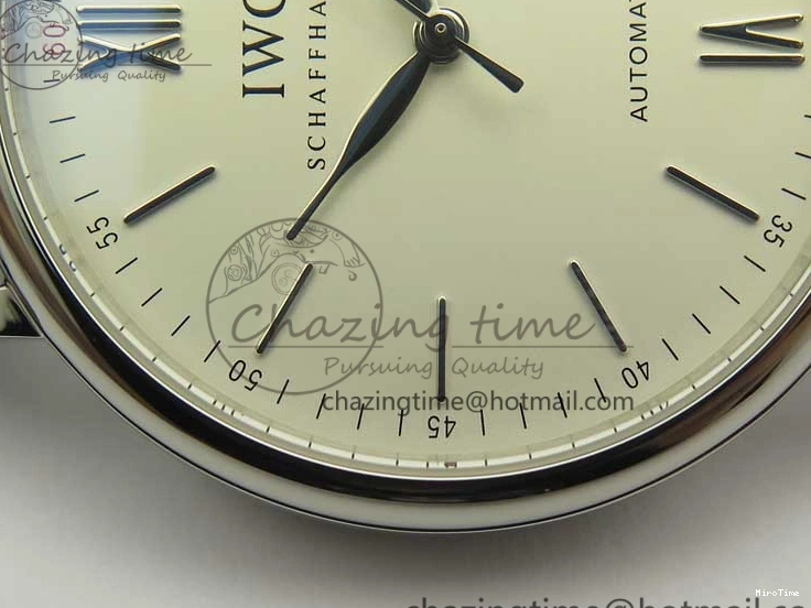 MIROTIME 0730 Portofino Automatic SS MKF 1:1 Best Edition White Dial On Black Leather Strap MIYOTA 9015 V Original 7204